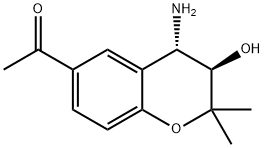 1-((3R,4S)-4-amino-3-hydroxy-2,2-dimethylchroman-6-yl)ethanone Structure