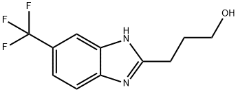 2-(3-HYDROXY-N-PROPYL)-5-(TRIFLUOROMETHYL)-BENZIMIDAZOLE 구조식 이미지