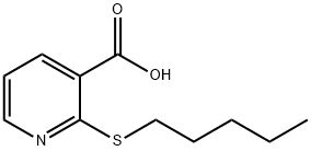 2-(N-펜틸티오)니코틴산 구조식 이미지
