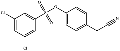 4-(CYANOMETHYL)PHENYL 3,5-DICHLOROBENZENE-1-SULFONATE Structure