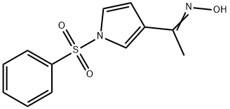 1-[1-(PHENYLSULFONYL)-1H-PYRROL-3-YL]ETHAN-1-ONE OXIME 구조식 이미지