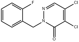 4,5-DICHLORO-2-(2-FLUOROBENZYL)PYRIDAZINE-3(2H)-ONE 구조식 이미지