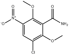3-CHLORO-2,6-DIMETHOXY-5-NITROBENZAMIDE Structure