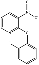 2-(2-FLUOROPHENOXY)-3-NITROPYRIDINE 구조식 이미지