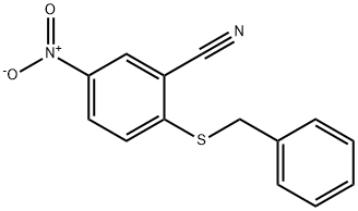 2-Бензилтио-5-нитробензонитрила структурированное изображение