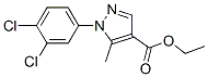 ETHYL 1-(3,4-DICHLOROPHENYL)-5-METHYLPYRAZOLE-4-CARBOXYLATE 구조식 이미지