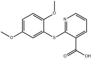 2-(2,5-DIMETHOXYPHENYLTHIO)PYRIDINE-3-CARBOXYLIC ACID Structure