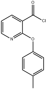2-(4-METHYLPHENOXY)PYRIDINE-3-CARBONYL CHLORIDE 구조식 이미지