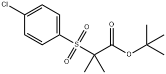 TERT-부틸2-[(4-클로로페닐)술포닐]-2-메틸프로파노에이트 구조식 이미지