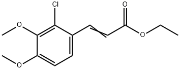 ETHYL 3-(2-CHLORO-3,4-DIMETHOXYPHENYL)ACRYLATE 구조식 이미지