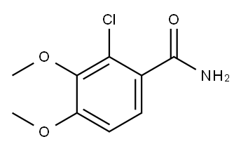 2-CHLORO-3,4-DIMETHOXYBENZAMIDE 구조식 이미지