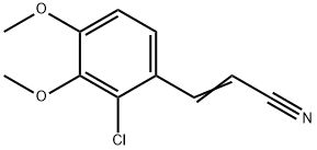 3-(2-CHLORO-3,4-DIMETHOXYPHENYL)ACRYLONITRILE Structure