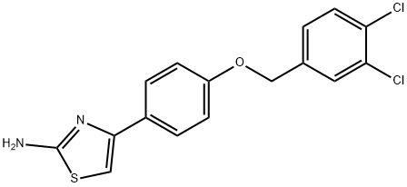 4-{4-[(3,4-dichlorobenzyl)oxy]phenyl}-1,3-thiazol-2-amine Structure