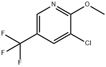 3-CHLORO-2-METHOXY-5-(TRIFLUOROMETHYL)PYRIDINE 구조식 이미지