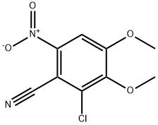 2-CHLORO-3,4-DIMETHOXY-6-NITROBENZONITRILE Structure