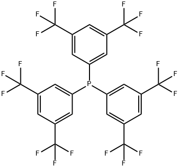 TRIS[3,5-BIS(TRIFLUOROMETHYL)PHENYL]PHOSPHINE 구조식 이미지