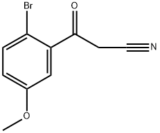 3-(2-BROMO-5-메톡시페닐)-3-옥소프로판니트릴 구조식 이미지