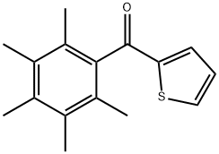 (2,3,4,5,6-PENTAMETHYLPHENYL)(2-THIENYL)METHANONE Structure