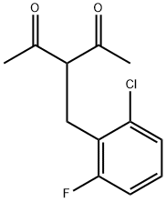 3-(2-CHLORO-6-FLUOROBENZYL)PENTANE-2,4-DIONE Structure