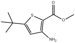 METHYL 3-AMINO-5-(TERT-BUTYL)THIOPHENE-2-CARBOXYLATE Structure