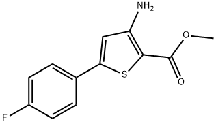 메틸3-아미노-5-(4-플루오로페닐)티오펜-2-카르복실레이트 구조식 이미지