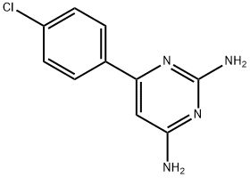 6-(4-CHLOROPHENYL)PYRIMIDINE-2,4-DIAMINE 구조식 이미지