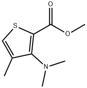 Methyl 3-dimethylamino-4-methylthiophene-2-carboxylate, 97% Structure