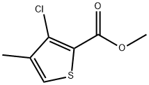 METHYL 3-CHLORO-4-METHYLTHIOPHENE-2-CARBOXYLATE 구조식 이미지