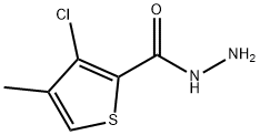 3-CHLORO-4-METHYLTHIOPHENE-2-CARBOHYDRAZIDE Structure