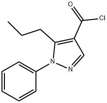 1-PHENYL-5-PROPYL-1H-PYRAZOLE-4-CARBONYL CHLORIDE 구조식 이미지