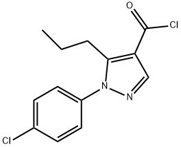 1-(4-CHLOROPHENYL)-5-PROPYL-1H-PYRAZOLE-4-CARBONYL CHLORIDE Structure