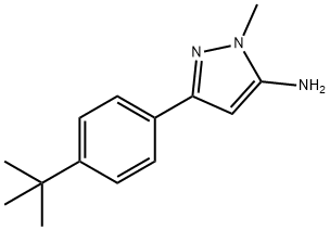 5-AMINO-3-(4-TERT-BUTYLPHENYL)-1-METHYLPYRAZOLE Structure