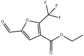 3-푸로산,5-포르밀-2-트리플루오로메틸,에틸에스테르 구조식 이미지