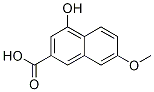 2-Naphthalenecarboxylic acid, 4-hydroxy-7-Methoxy- Structure