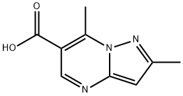 4,7-DIMETHYLPYRAZOLO(1,5-A)PYRIMIDINE-3-CARBOXYLIC ACID 구조식 이미지