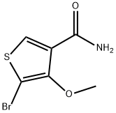 5-BROMO-4-METHOXYTHIOPHENE-3-CARBOXAMIDE Structure