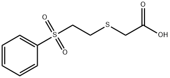 2-([2-(PHENYLSULFONYL)ETHYL]THIO)ACETIC ACID Structure