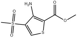 METHYL 3-AMINO-4-(METHYLSULFONYL)THIOPHENE-2-CARBOXYLATE Structure