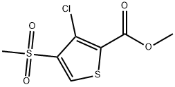 METHYL 3-CHLORO-4-(METHYLSULFONYL)THIOPHENE-2-CARBOXYLATE 구조식 이미지