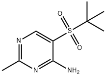 5-(tert-부틸술포닐)-2-메틸피리미딘-4-아민 구조식 이미지