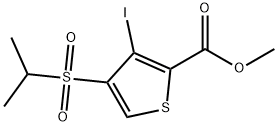 METHYL 3-IODO-4-(ISOPROPYLSULFONYL)THIOPHENE-2-CARBOXYLATE Structure