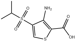 3-AMINO-4-(ISOPROPYLSULFONYL)THIOPHENE-2-CARBOXYLIC ACID Structure
