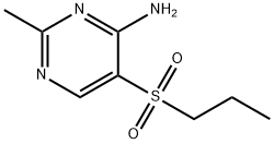 2-METHYL-5-(PROPYLSULFONYL)PYRIMIDIN-4-AMINE 구조식 이미지