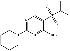 5-(ISOPROPYLSULFONYL)-2-PIPERIDINOPYRIMIDIN-4-AMINE Structure