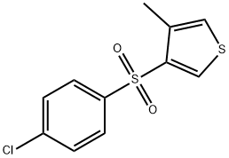 3-[(4-CHLOROPHENYL)SULFONYL]-4-METHYLTHIOPHENE Structure