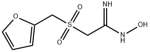 2-[(2-FURYLMETHYL)SULFONYL]-N'-하이드록시에탄이미다미드 구조식 이미지