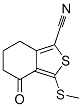 1-CYANO-3-(METHYLTHIO)-4,5,6,7-TETRAHYDROBENZO(C)THIOPHEN-4-ONE Structure