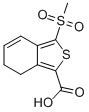 3-(메틸술포닐)-6,7-디히드로벤조[C]티오펜-1-카르복실산 구조식 이미지