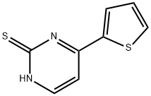 4-(2-THIENYL)PYRIMIDINE-2-THIOL 구조식 이미지