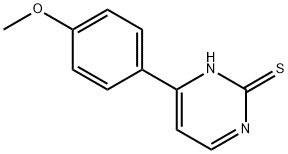 4-(4-METHOXYPHENYL)PYRIMIDINE-2-THIOL 구조식 이미지